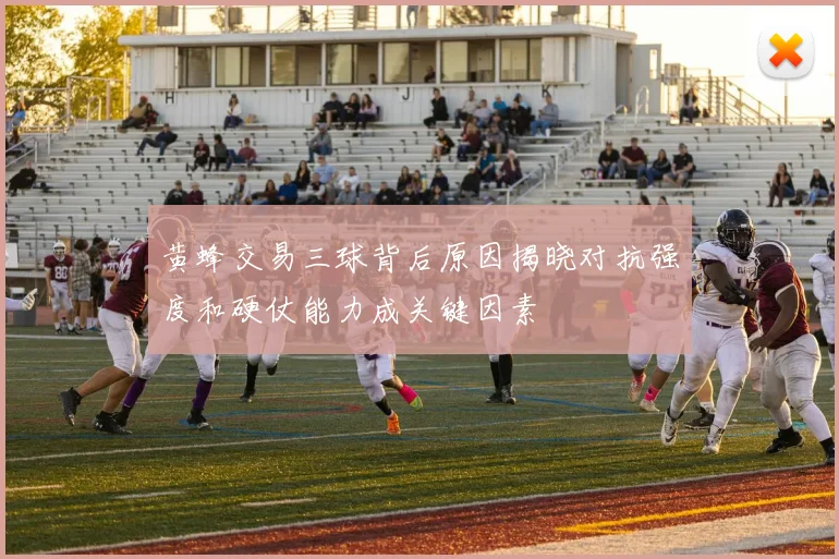 黄蜂交易三球背后原因揭晓对抗强度和硬仗能力成关键因素